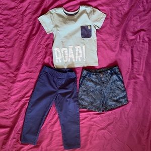 Shirt, Pants and Shorts